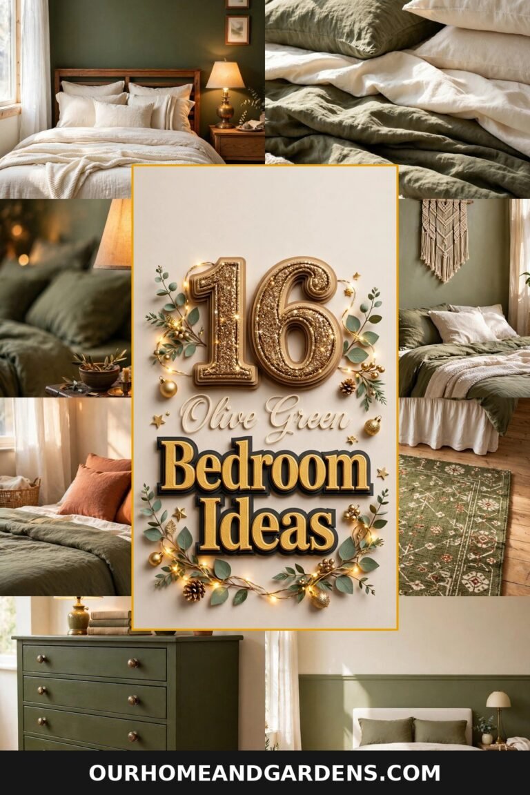Olive green bedroom ideas — 16 cozy olive green bedroom looks collage