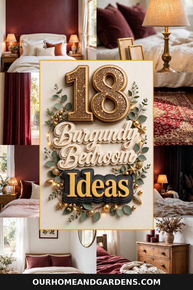 18 Burgundy Bedroom Ideas That Feel Rich — bedroom collage pin graphic