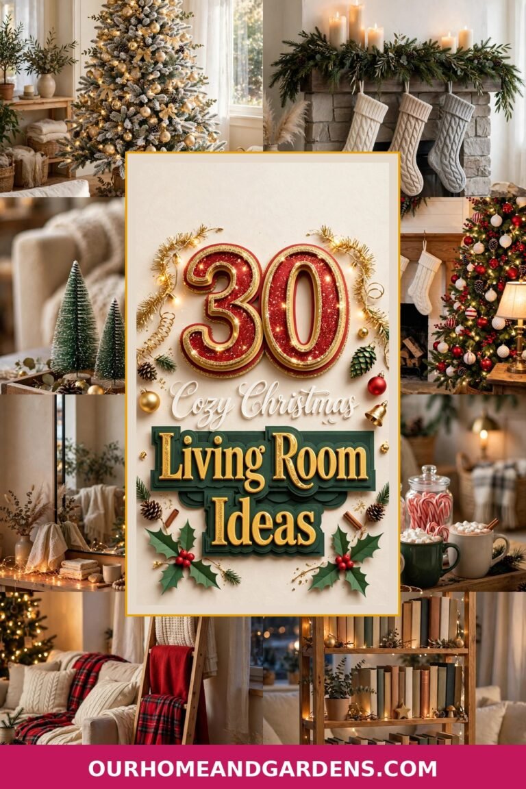 30 Cozy Christmas Living Room Decor Ideas That Wow
