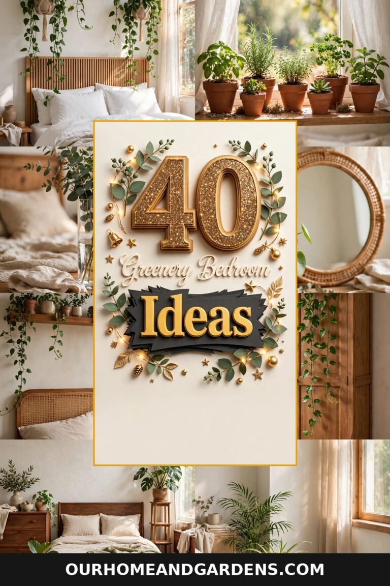 Greenery Bedroom Ideas: 40 Lush Looks That Wow — hero collage