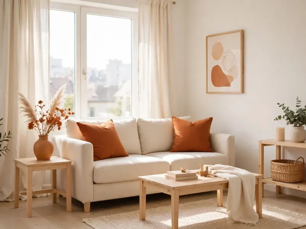 Light neutral living room — home decor ideas for small spaces