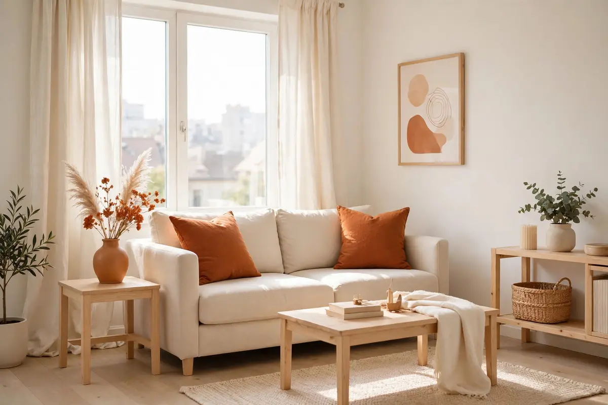 Light neutral living room — home decor ideas for small spaces