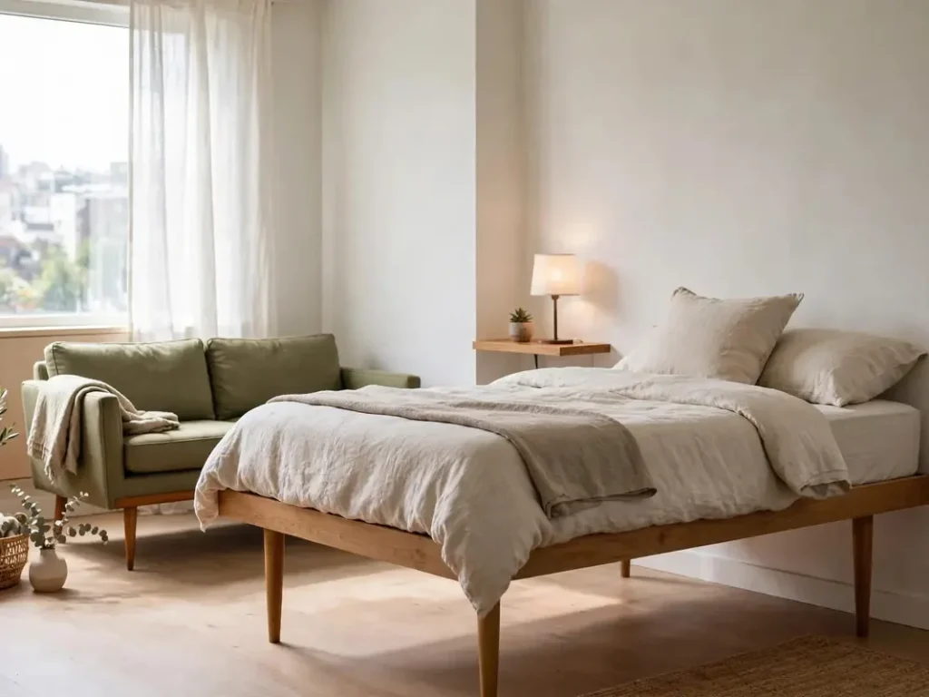 Small bedroom with leggy furniture — home decor ideas for bedrooms