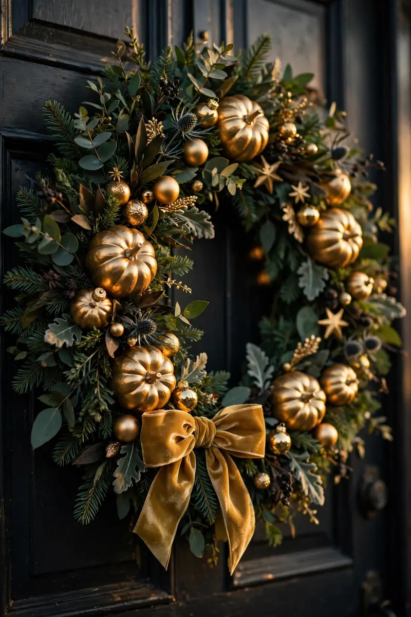 Gothic Glam: Emerald + Gold Door