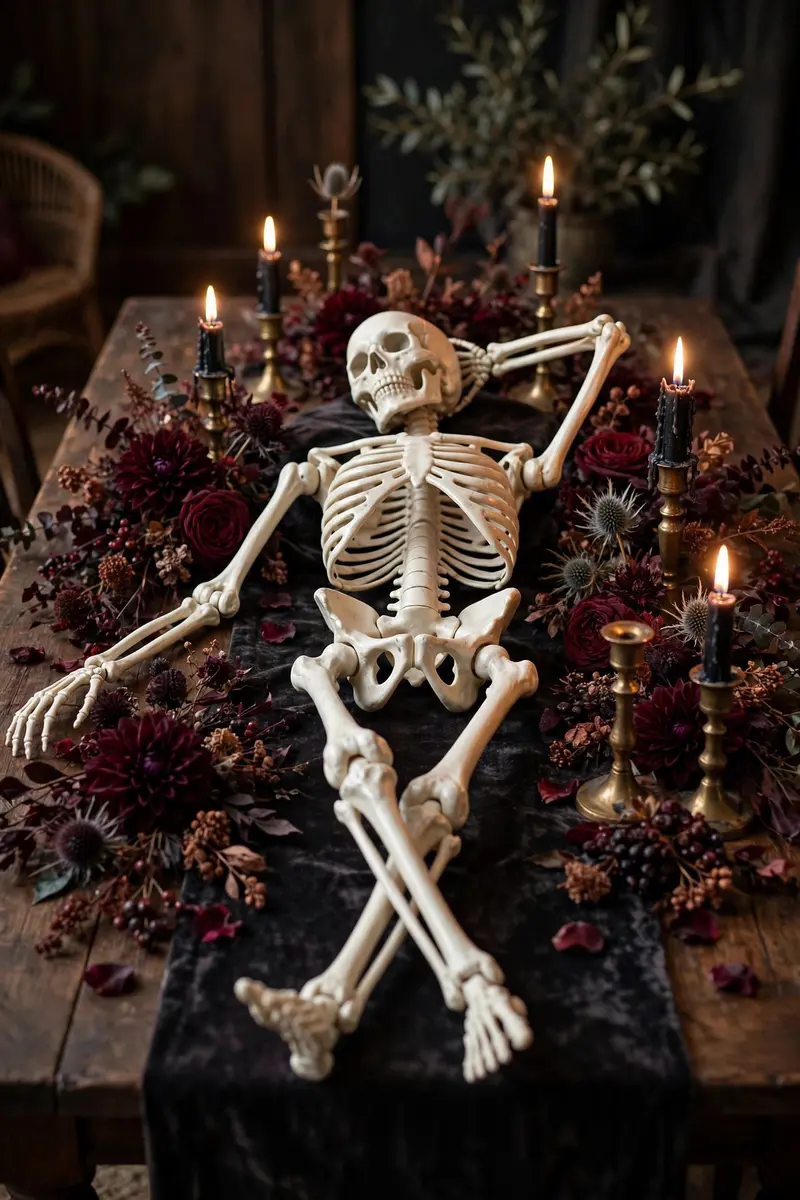 Skeleton Feast Tablescape