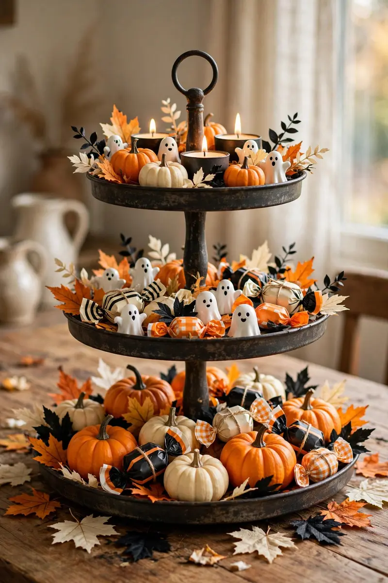 Tiered Tray Halloween Display