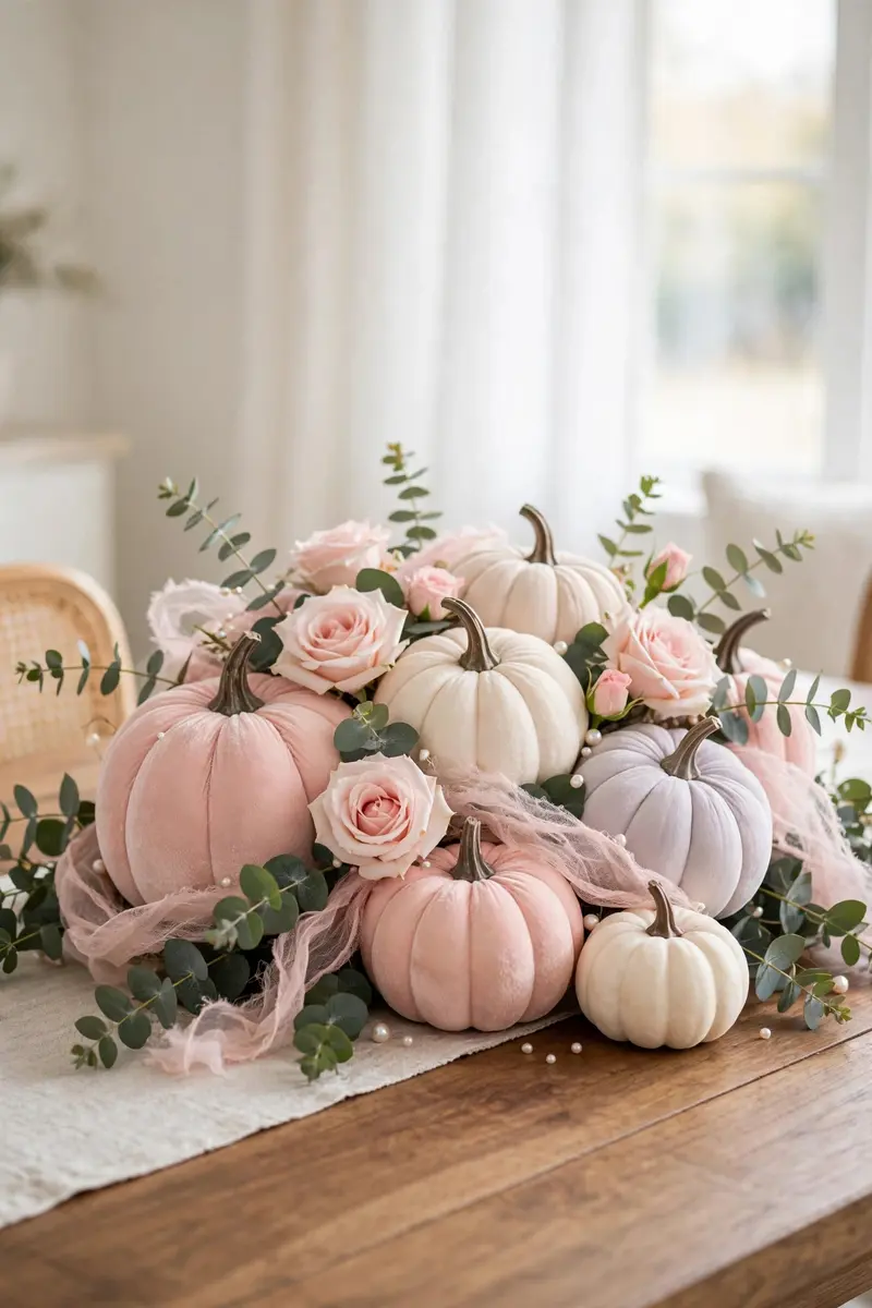 Pastel Pumpkin Centerpiece