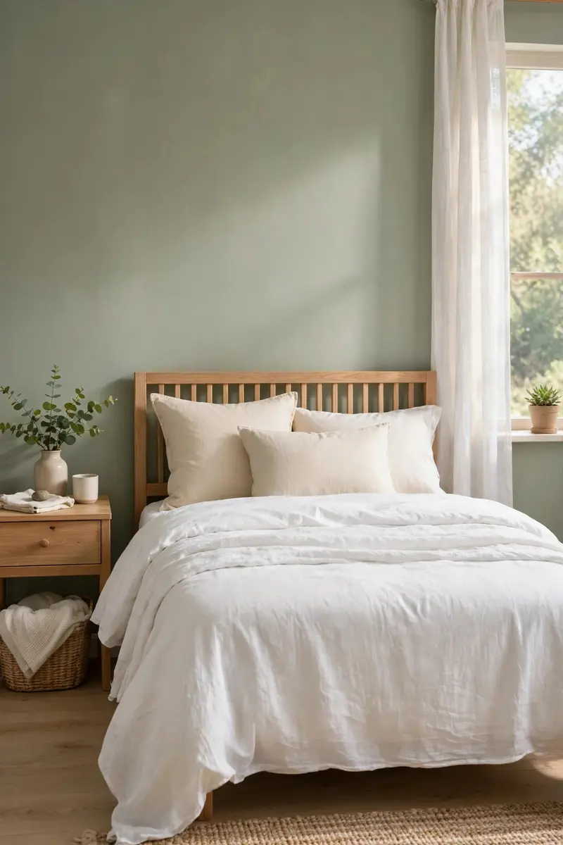 Green aesthetic bedroom ideas — Sage Green Walls — the Easiest Green Aesthetic Bedroom Idea
